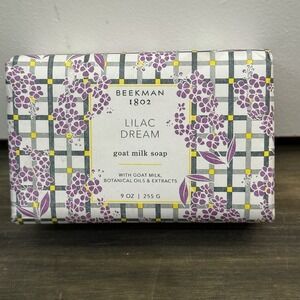 Beekman 1802 LILAC-DREAM  Goat Milk Jojoba Oil Shea Butter, 9 oz. Bar‎ Soap, New
